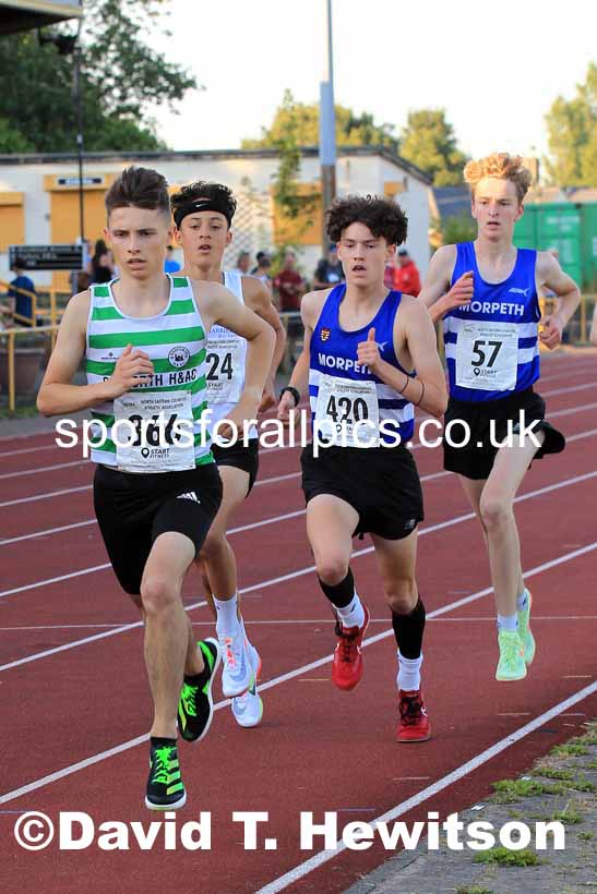 3000 metres, 2022 NEGP Monkton No. 6, Wednesday, Aug. 10th. Photo: David T. Hewitson/Sports for All Pics